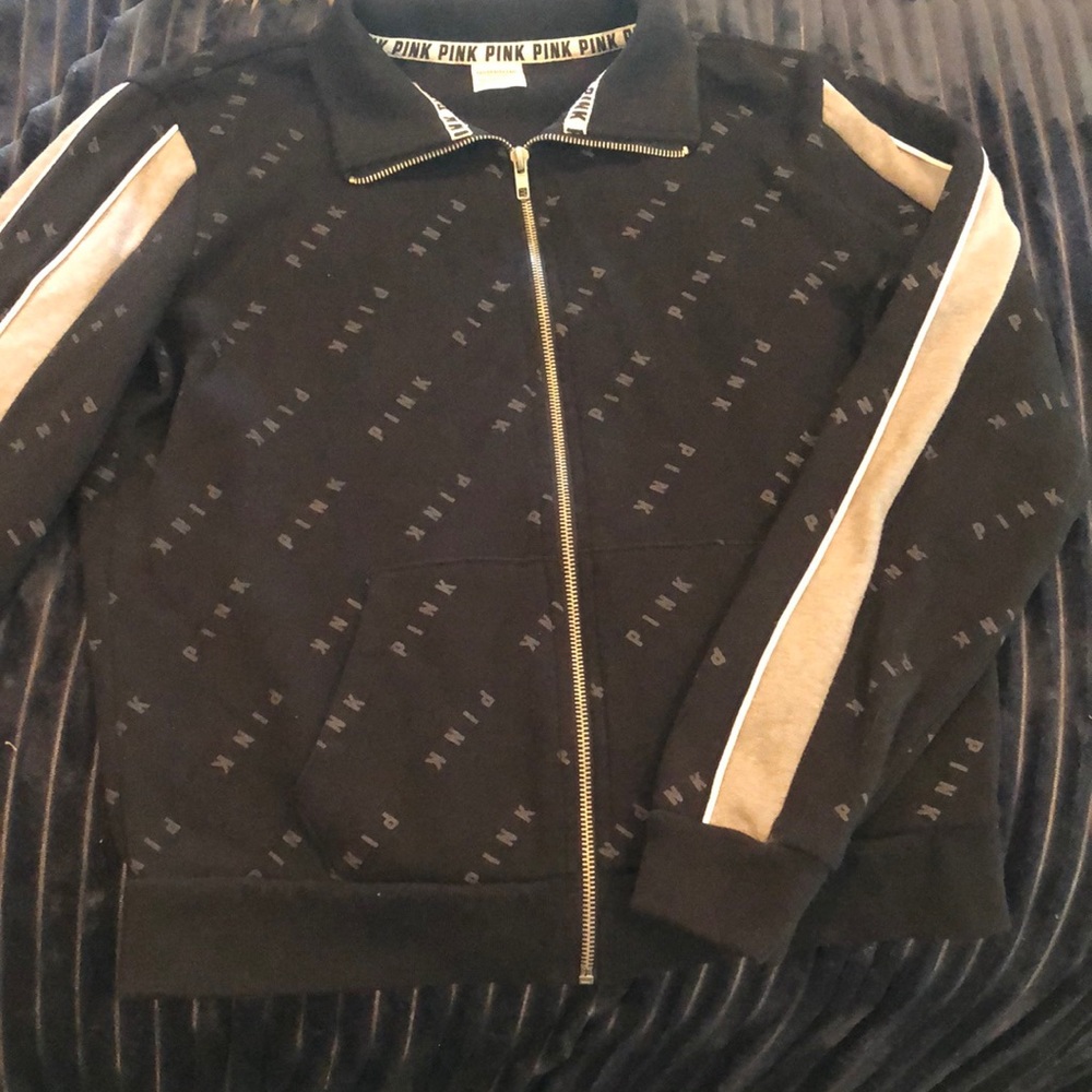 PINK zipped up sweatshirt